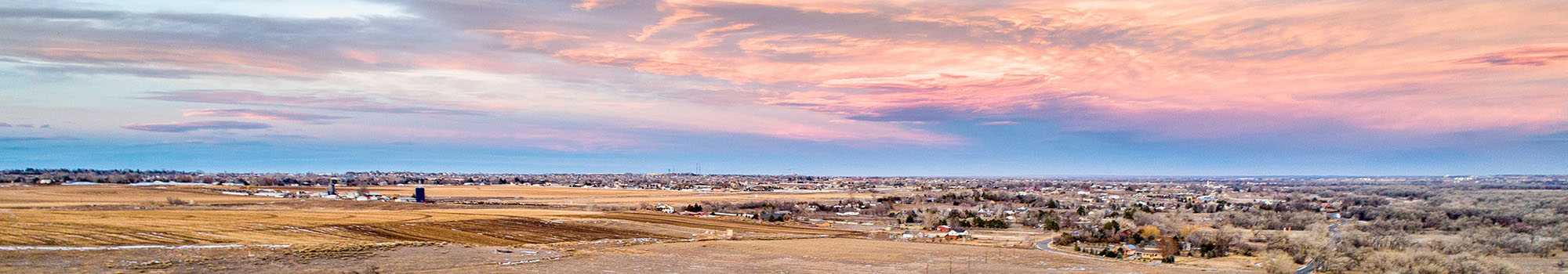 Aerial view of Greeley Colorado